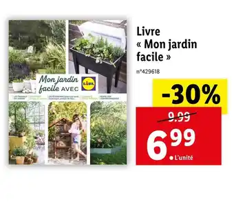 Lidl Livre Mon jardin facil offre