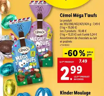 Lidl Cémoi Méga T’œufs offre