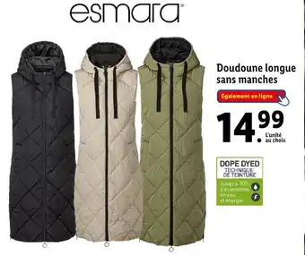 Lidl esmara Doudoune longue sans manches offre