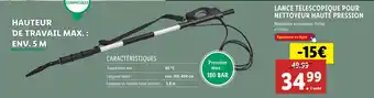 Lidl PARKSIDE LANCE TÉLESCOPIQUE POUR NETTOYEUR HAUTE PRESSION offre