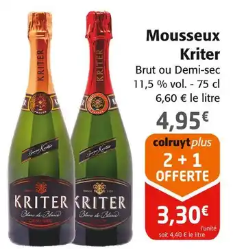 Colruyt Kriter Mousseux offre