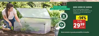 Lidl PARKSIDE MINI-SERRE DE JARDIN offre