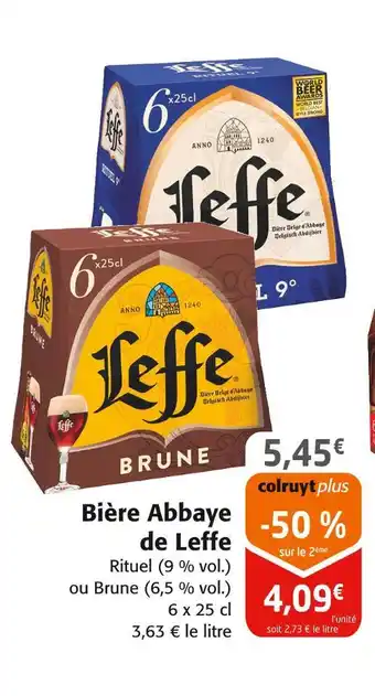 Colruyt Leffe Bière Abbaye offre