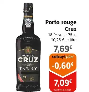 Colruyt Cruz Porto rouge offre