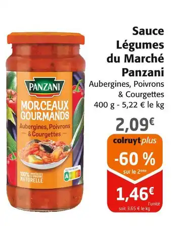 Colruyt Panzani Sauce Légumes du Marché offre