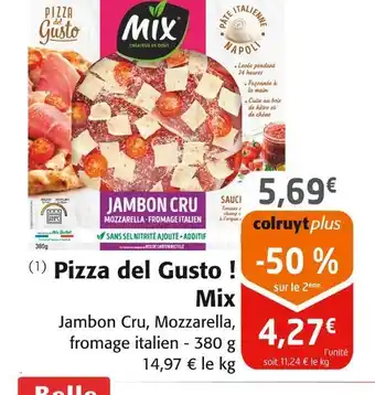 Colruyt Mix Pizza del Gusto ! offre