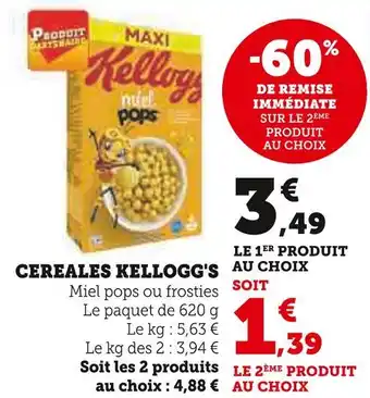 Super U KELLOGG'S CEREALES offre