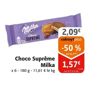 Colruyt Milka Choco Suprême offre