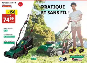 Lidl PARKSIDE TONDEUSE SANS FIL offre