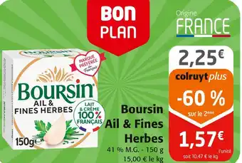 Colruyt Boursin Ail & Fines Herbes offre