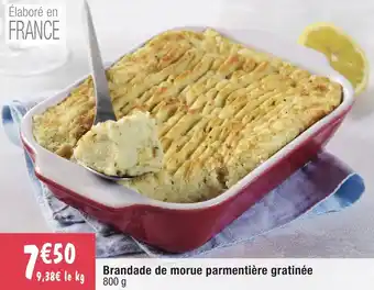 Brandade de morue parmentiÚre gratinée