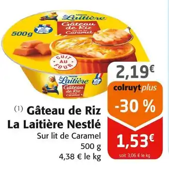 Colruyt Nestlé Gâteau de Riz La Laitière offre