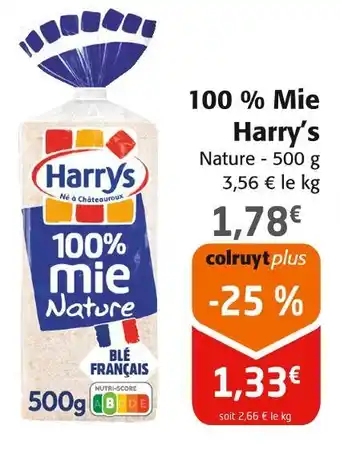Colruyt Harry’s 100 % Mie offre