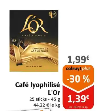 Colruyt L'Or Café lyophilisé offre