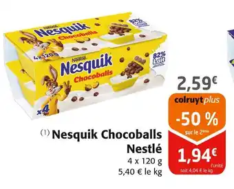 Colruyt Nestlé Nesquik Chocoballs offre