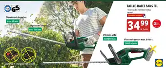 Lidl PARKSIDE TAILLE-HAIES SANS FIL offre