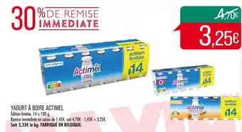 Match ACTIMEL YAOURT À BOIRE offre