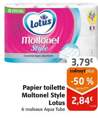 Colruyt Lotus Papier toilette Moltonel Style offre