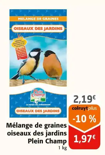 Colruyt Plein Champ Mélange de graines oiseaux des jardins offre
