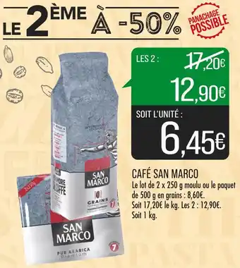 Match SAN MARCO CAFÉ offre