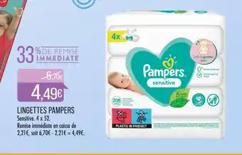 Match PAMPERS LINGETTES offre