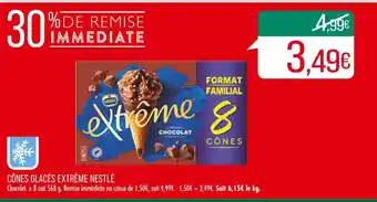 Match NESTLÉ CÔNES GLACÉS EXTRÊME offre