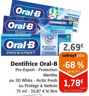 Colruyt Oral-B Dentifrice offre