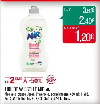 Match MIR LIQUIDE VAISSELLE offre