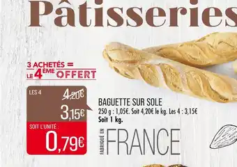 BAGUETTE SUR SOLE