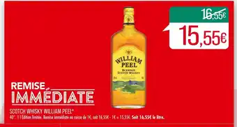 Match WILLIAM PEEL SCOTCH WHISKY offre