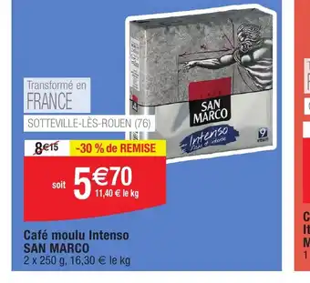 Migros Café moulu Intenso SAN MARCO offre