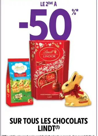 Intermarché Hyper SUR TOUS LES CHOCOLATS LINDT offre