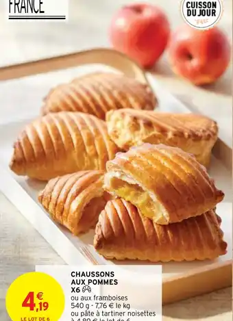 Intermarché Hyper CHAUSSONS AUX POMMES X6 offre
