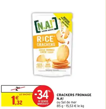 Intermarché Hyper CRACKERS FROMAGE N.A! offre
