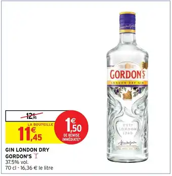 Intermarché Hyper GIN LONDON DRY GORDON'S offre