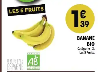 Supeco Banane Bio offre