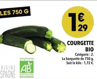 Supeco Courgette Bio offre