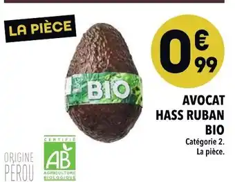 Supeco Avocat Hass Ruban Bio offre