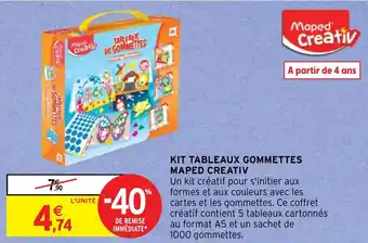 Intermarché Hyper KIT TABLEAUX GOMMETTES MAPED CREATIV offre