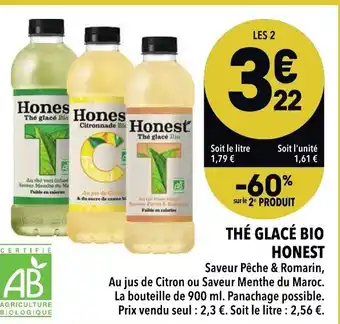 Supeco Thé Glacé Bio Honest offre