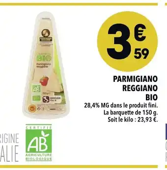 Supeco Parmigiano Reggiano Bio offre