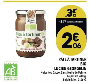 Pâte à Tartiner Bio