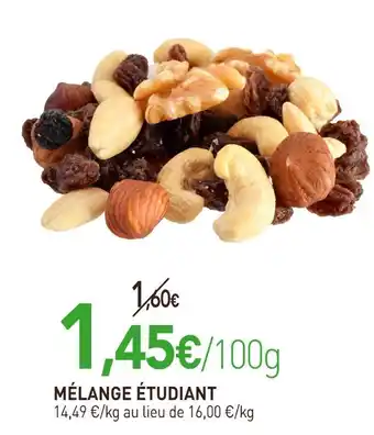 naturéO MÉLANGE ÉTUDIANT offre