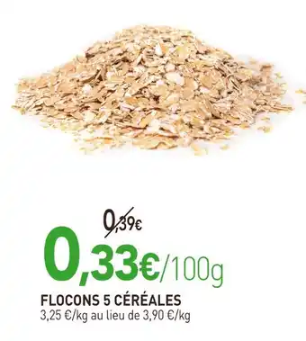 naturéO FLOCONS 5 CÉRÉALES offre