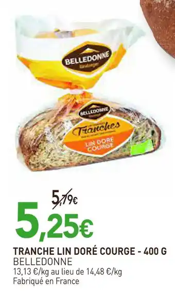 naturéO BELLEDONNE TRANCHE LIN DORÉ COURGE offre