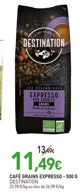 naturéO DESTINATION CAFÉ GRAINS EXPRESSO offre