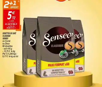 Netto Dosettes de Café Classique Senseo offre