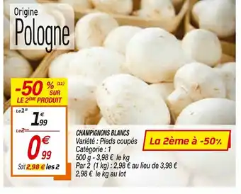 Netto Champignons Blancs offre