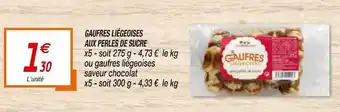 Netto Gaufres Liégeoises Aux Perles de Sucre offre