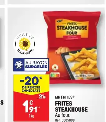 ALDI FRITES STEAKHOUSE offre